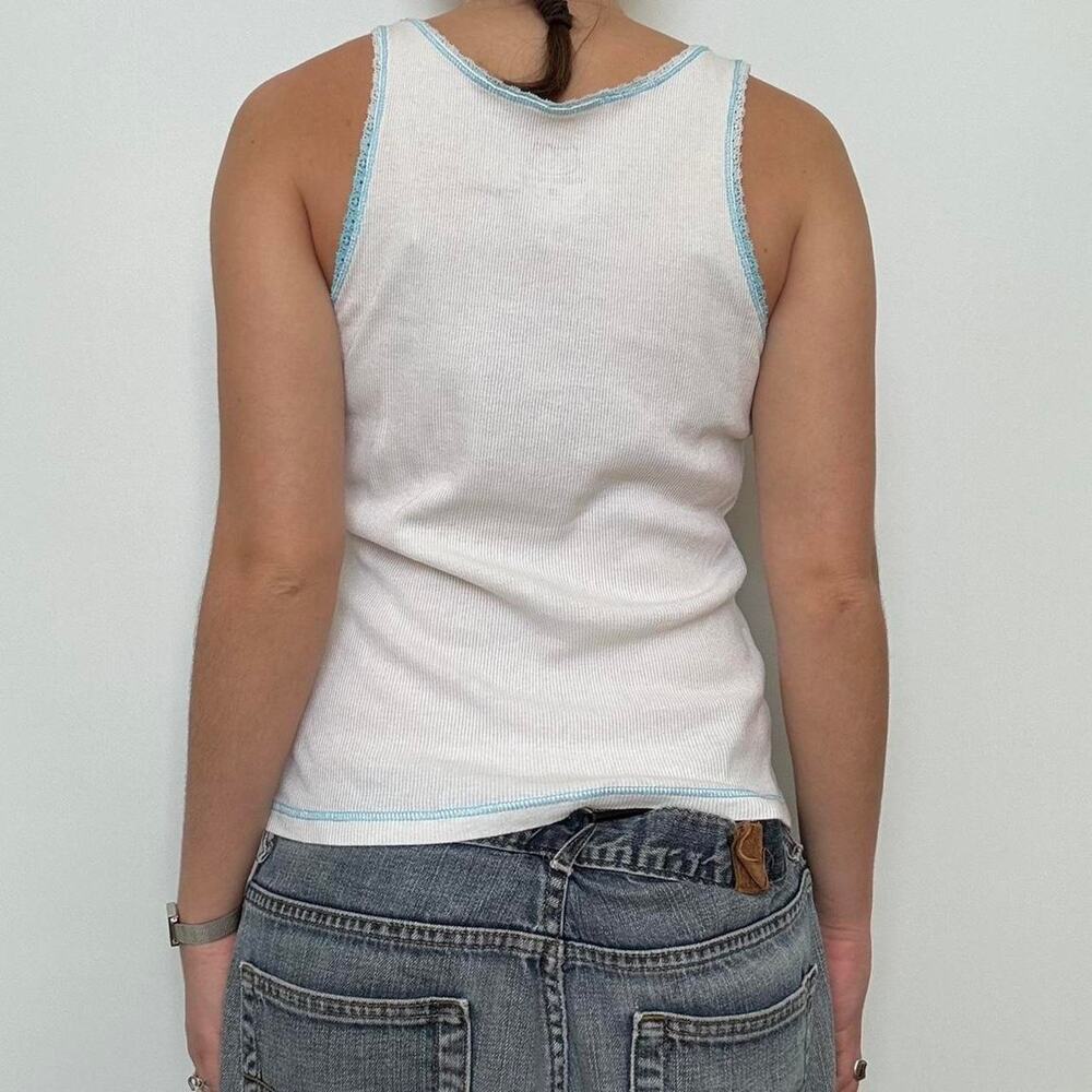 Hello Kitty White Patchwork Tank Top - image 4